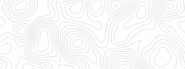 Seamless Topographic Contour Lines Background. Minimal Black and White Design with Continuous Flow. Geographic contour Map. Abstract Wavy And Curved Lines Pattern Background. © Alibuss