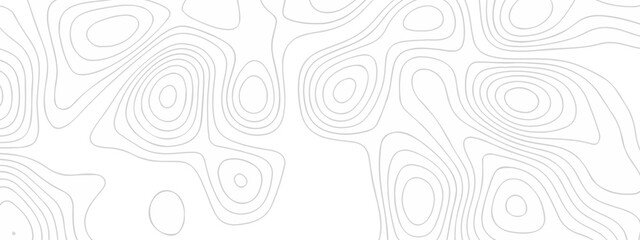 Seamless Topographic Contour Lines Background. Minimal Black and White Design with Continuous Flow. Geographic contour Map. Abstract Wavy And Curved Lines Pattern Background. © Alibuss