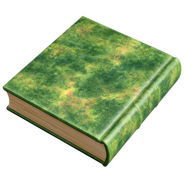 Green gardening catalog book, isolated on transparent background