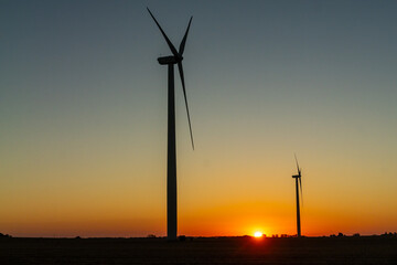 Obraz premium Wind Turbines Creating Sustainable Energy 