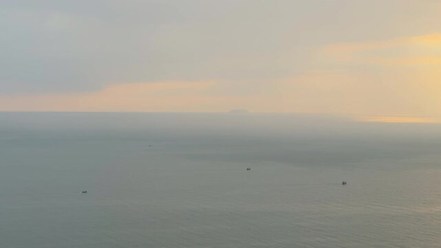 A magical sunset over the Gulf of Thailand in Pattaya.