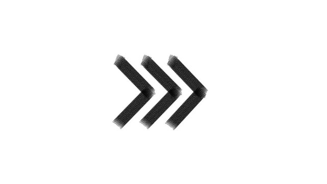 Black Chevron Arrow Animation Motion Graphic Loop on White Background for Modern Business Video Editing