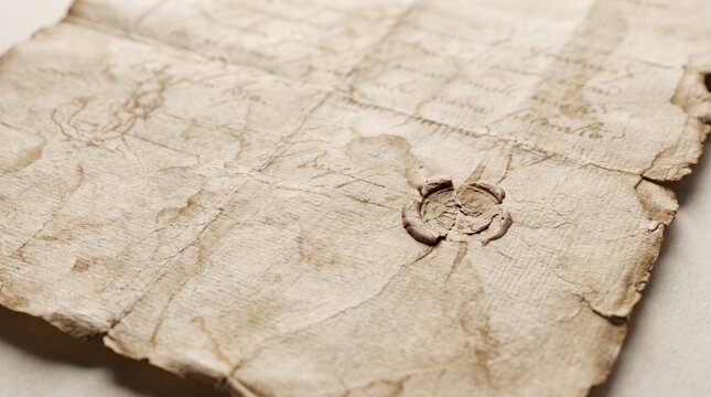 Close up of a vintage beige linen fabric with a decorative knotted button