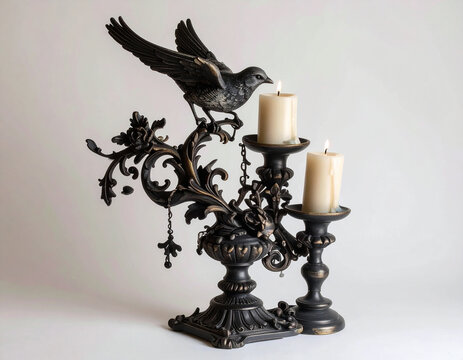 candlestick with candle