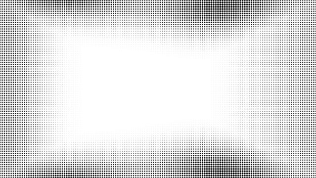 Halftone dots frame border, comic book monochrome background texture, gradient dot screen halftone pattern border frame