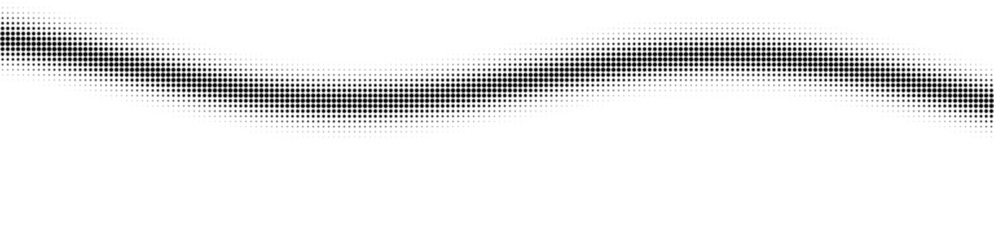 Halftone wave texture dot matrix gradient abstract shape curve