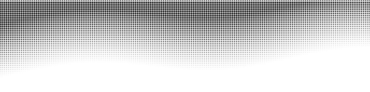 Halftone dots gradient texture overlay, monochrome screen print effect, vintage half tone dot pattern vector