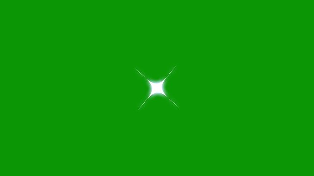 Fairy glitter sparkle blinking Particles, star sparkle vector doodles, dazzling glowing stars, Starlight twinkling Stars effect, white shining dust light, effect on transparent on green screen. 4k