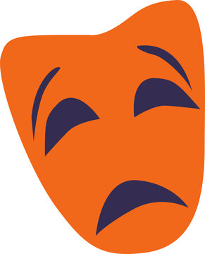 Sad face mask.