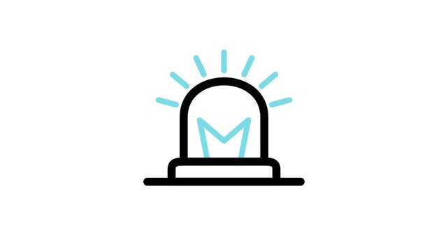 Modern icon of illuminated lightbulb on white background vector design