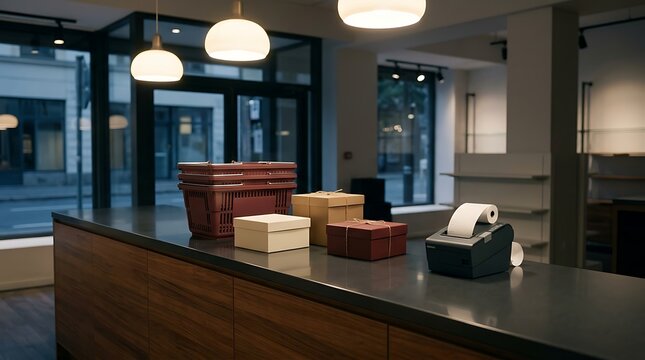 A modern and inviting retail space with warm lighting and comfortable seating perfect for black friday shoppers