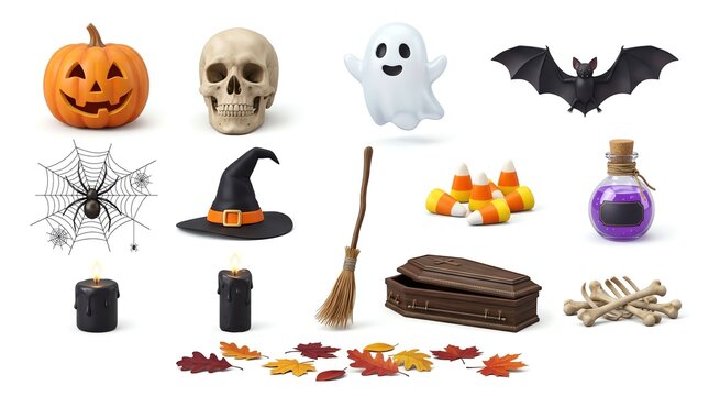 halloween pumpkin set