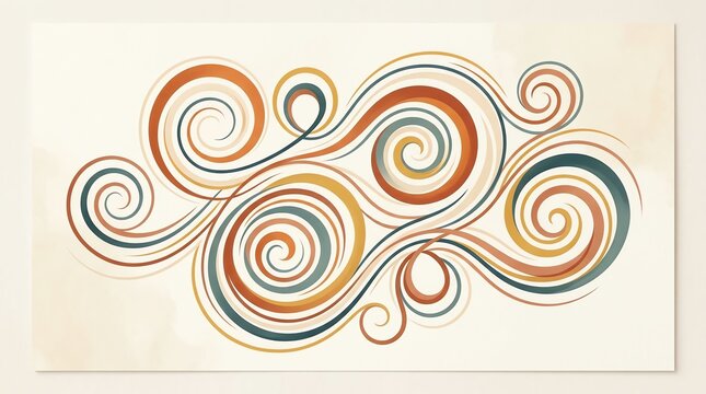 abstract vector background with swirls