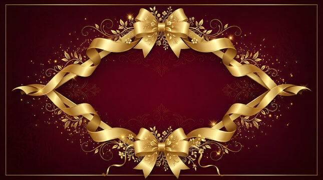 Gold bow frame