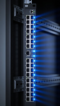 Optical transceiver modules stacked in a switch faceplate