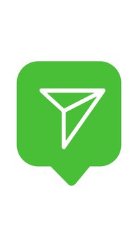 Green Screen Animated Mail Button - Envelope Email Icon Rising Counter Notification on Chroma Key Background