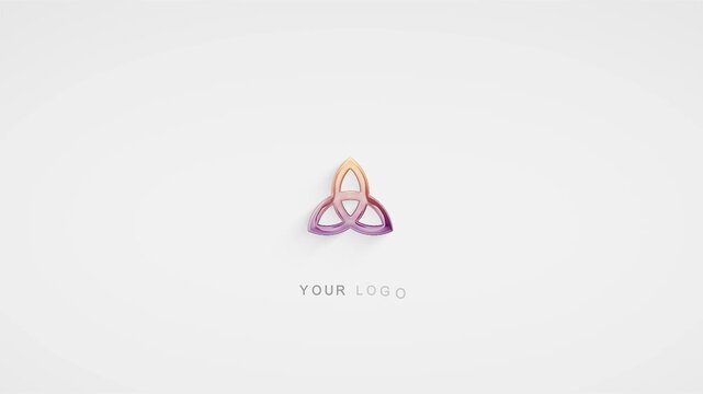 3D cinematic Clean Professional Logo Reveal Animation for Branding and Business