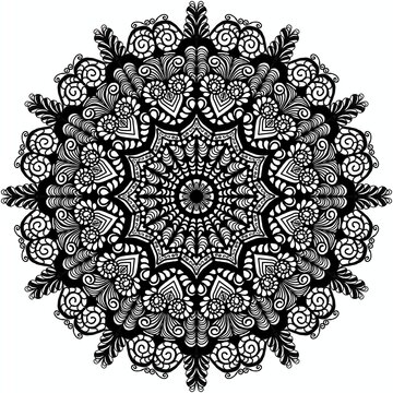 round lace pattern