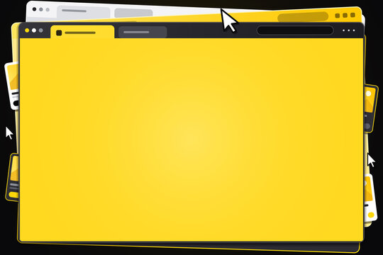 Black Friday Blank Browser Window Online Shop Frame