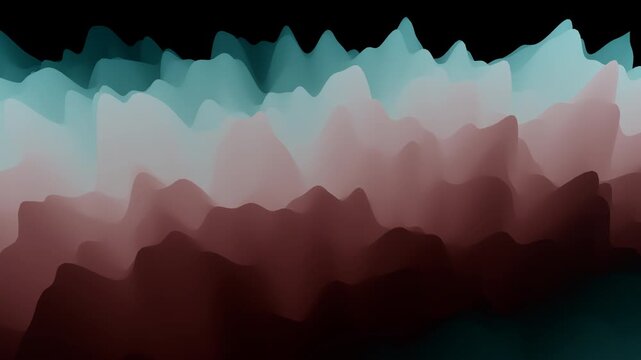 Holographic liquid waves abstract futuristic colorful background
