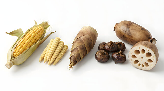 traditional East Asian ingredients and vegetables