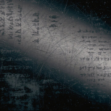 Mystical Ancient Runes and Sci-Fi Textures with Spotlight