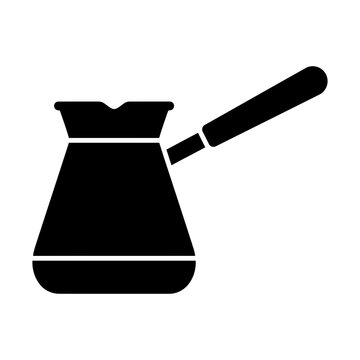 turkish coffee pot glyph icon