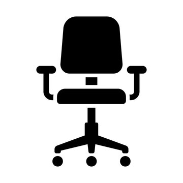 office chair glyph icon