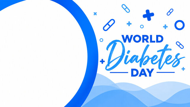  World Diabetes Day Awareness Banner Vector   