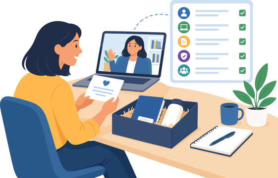 Employee Onboarding: Remote Video Call, Welcome Kit, And HR Checklist