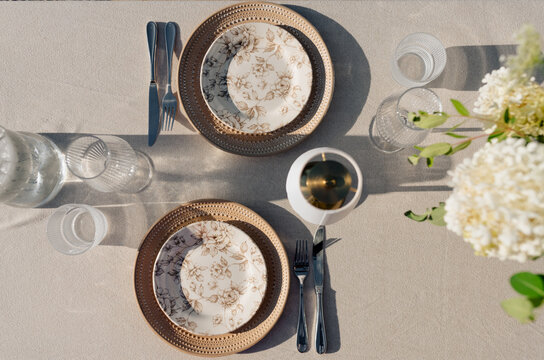 Summer garden dinner