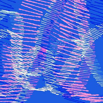 Abstract Neon Background with Structured Lines