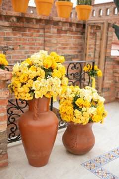 Mexican Scene Flower Decoration