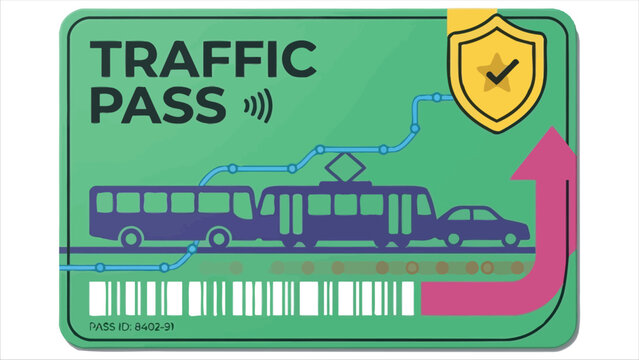Traffic Pass Transit Card for Public Transportation
