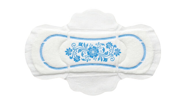 Sanitary pad isolated on transparent background