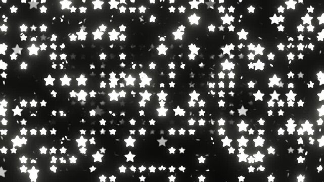 White Abstract Stars Strobe Background VJ Loop in 4K
