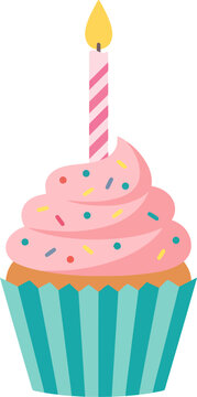 birthday cake with candles