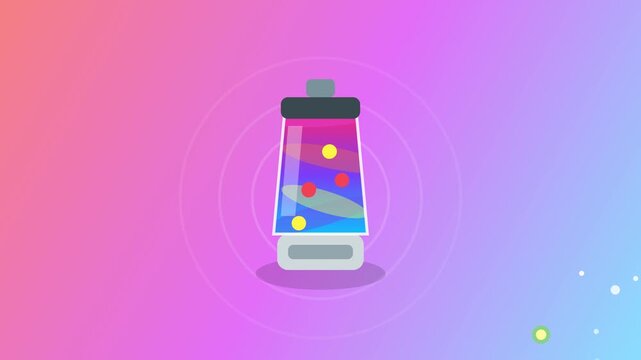 Colorful modern blender vector illustration with gradient background