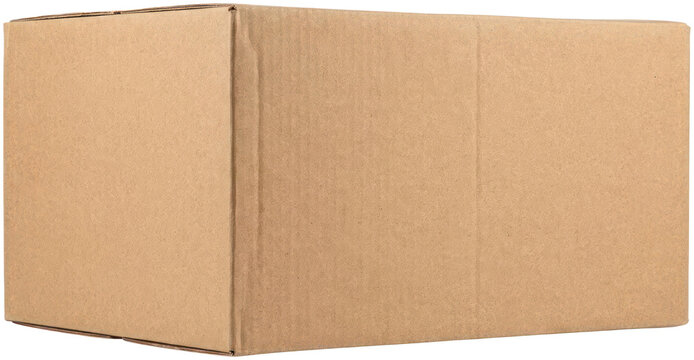 Plain brown cardboard shipping and storage box.
