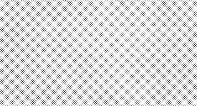 Black and white halftone dot pattern texture with distressed grunge grain and subtle faded noise overlay effect