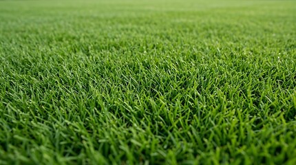 Fototapeta premium Close up vibrant green grass field for outdoor branding and nature