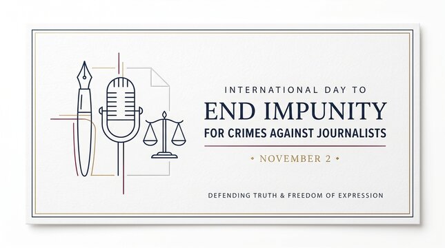 International day to end impunity for crimes against journalists illustration