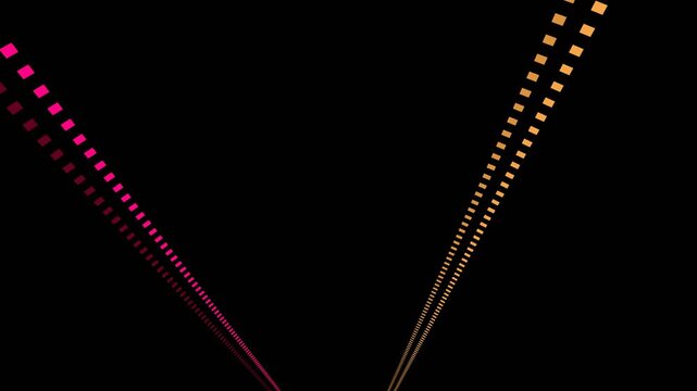 Pink and Yellow Neon Squares Flicker Background VJ Loop in 4K