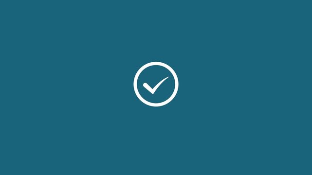 Tik mark icon animation.dark cyne background check mark 4k video. Hand-Drawn tik Mark Animation on Black Background Animated OK Check Mark Icon Checkbox or Tick Doodle Animation.4k motion video..