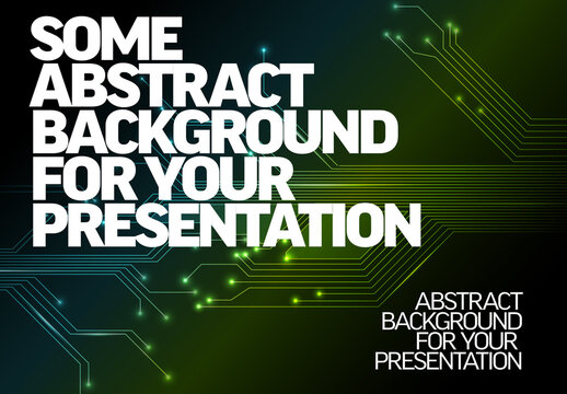 Abstract Technology Circuit Board Presentation Background
