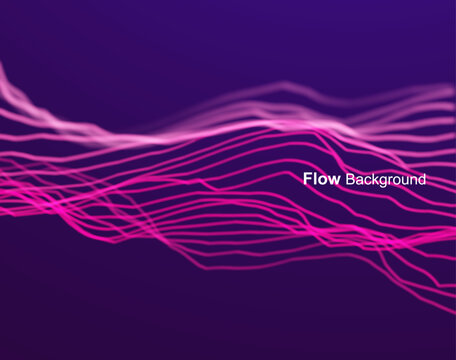 Energy lines or wires. Glow effect. Branched structure of multiple lines. Scientific illustration. Vector for brochure, poster, cover, card, presentation, flyer or banner.