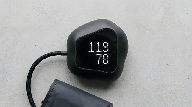 blood pressure Contemporary Healthcare Equipment for Monitoring with Stylish Dot Matrix Screen