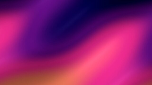 A vivid animated composition of magenta, violet, orange, and deep navy forms gently shifting across the frame, creating a futuristic visual for screens, branding, and presentations.