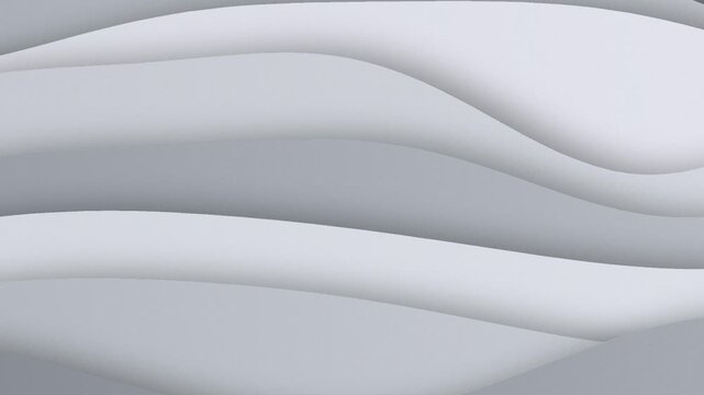 Fundo de ondas de papel recortado em camadas em loop cont&iacute;nuo