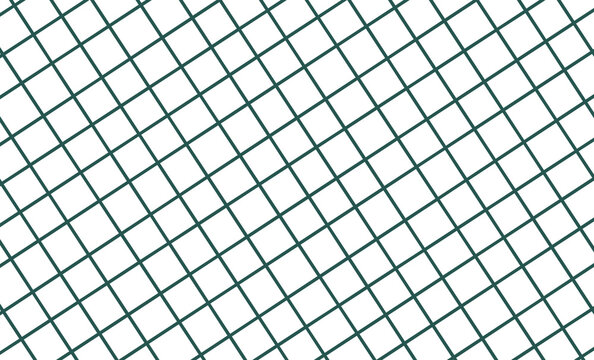 Green diagonal grid pattern isolated on transparent background
